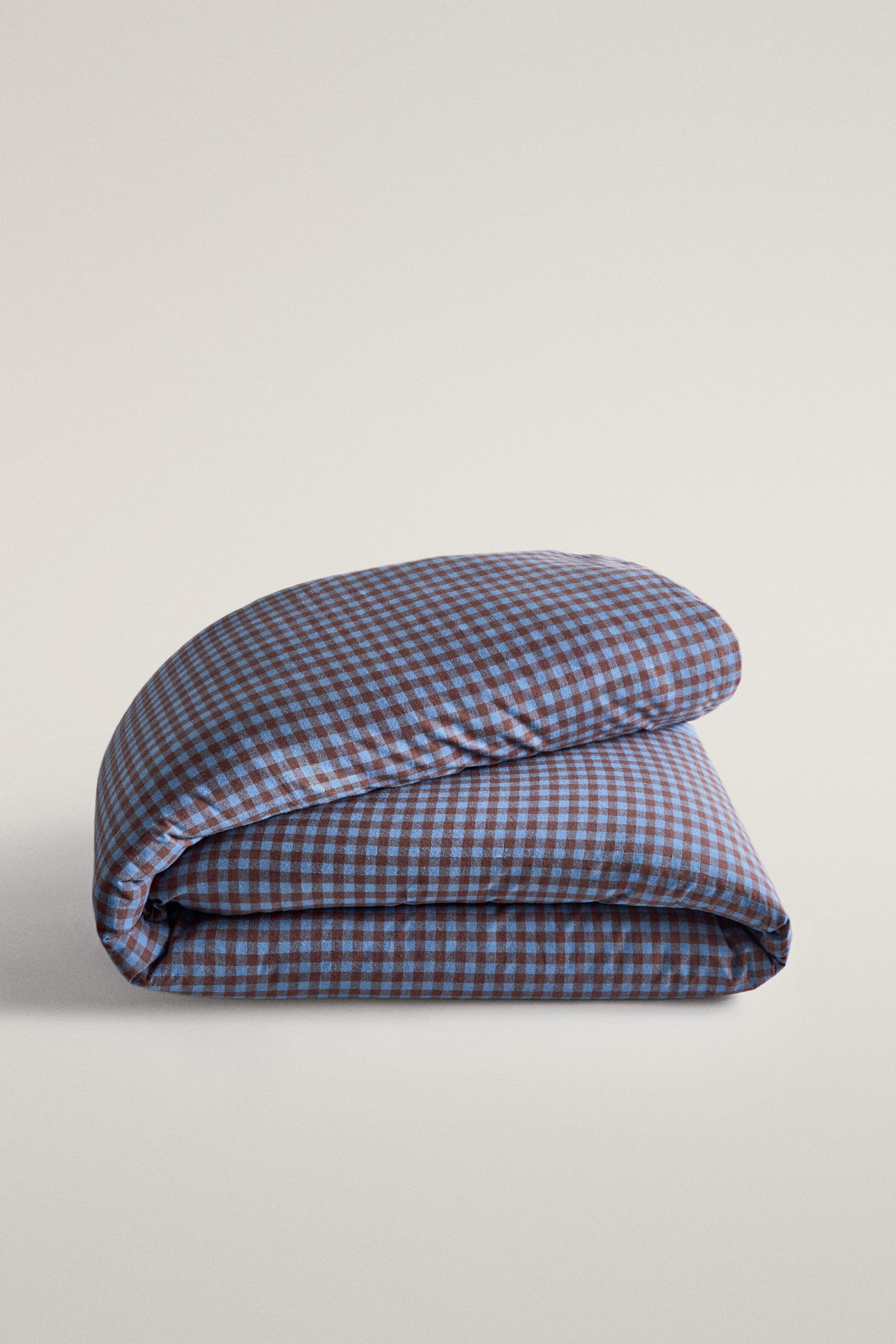 HOUSSE DE COUETTE ENFANT COTON FLANELLE RÉVERSIBLE